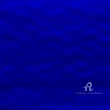 Smooth Blue 15 绘画 标题为“Smooth Blue 15” 由Otto Frühwach, 原创艺术品, 数字油画 安装在木质担架架上