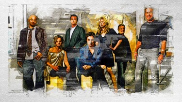 My art 551 Tv Show Scrubs Donald Faison Christopher Turk Digital Arts με τίτλο "My art 551 Tv Show…" από Leonardo Lillian, Αυθεντικά έργα τέχνης, Ψηφιακή ζωγραφική