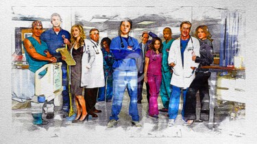 My art 552 Tv Show Scrubs Donald Faison Christopher Turk Digital Arts με τίτλο "My art 552 Tv Show…" από Leonardo Lillian, Αυθεντικά έργα τέχνης, Ψηφιακή ζωγραφική