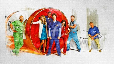 My art 553 Tv Show Scrubs Donald Faison Christopher Turk Digital Arts με τίτλο "My art 553 Tv Show…" από Leonardo Lillian, Αυθεντικά έργα τέχνης, Ψηφιακή ζωγραφική