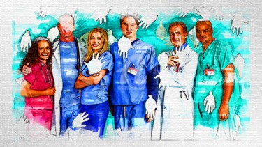 My art 556 Tv Show Scrubs Donald Faison Christopher Turk Digital Arts με τίτλο "My art 556 Tv Show…" από Leonardo Lillian, Αυθεντικά έργα τέχνης, Ψηφιακή ζωγραφική