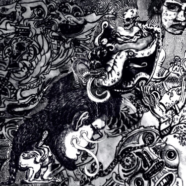 Digitale Kunst mit dem Titel "Darkart Skizze 1" von Darkartffo, Original-Kunstwerk, 2D digitale Arbeit