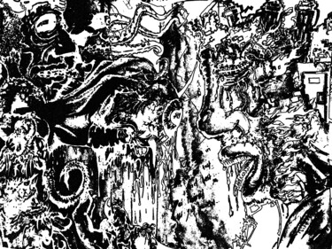 Digitale Kunst mit dem Titel "Chaos" von Darkartffo, Original-Kunstwerk, 2D digitale Arbeit