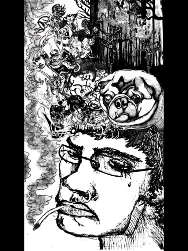 Digitale Kunst mit dem Titel "Darkart Skizze 2" von Darkartffo, Original-Kunstwerk, 2D digitale Arbeit