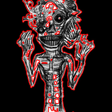 Digitale Kunst mit dem Titel "Darkart Skizze 3" von Darkartffo, Original-Kunstwerk, 2D digitale Arbeit
