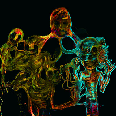 Digitale Kunst mit dem Titel "Souleater" von Darkartffo, Original-Kunstwerk, 2D digitale Arbeit