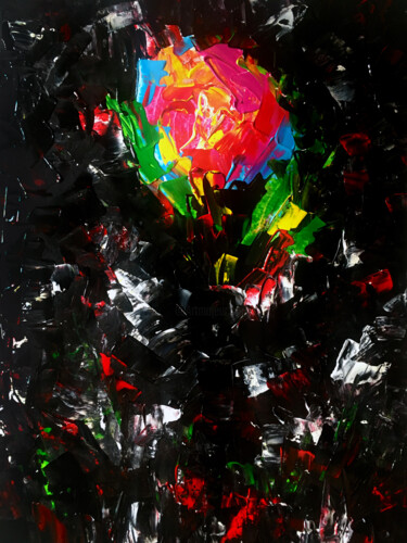MY SPRING WEARS MOURNING Painting titled "MY SPRING WEARS MOU…" by Voskresenskaya, Original Artwork, Acrylic