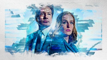 My art 919 Tv Show The Xfiles Dana Scully Fox Mulder David Digital Arts με τίτλο "My art 919 Tv Show…" από Leonardo Lillian, Αυθεντικά έργα τέχνης, Ψηφιακή ζωγραφική