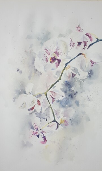 "Мои  акварели "Орхи…" başlıklı Tablo Натали  Дидух tarafından, Orijinal sanat, Suluboya