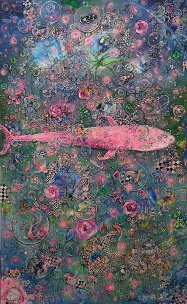 Painting titled ""Noah-Lee's Secret…" by Jaio Dos Anjos, Original Artwork, Acrylic