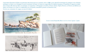 Peinture intitulée "CARNETS DE VOYAGES" par Bergerot-Jones Catherine, Œuvre d'art originale, Aquarelle