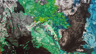 Painting titled "Exploration" by Norette, Original Artwork, Acrylic