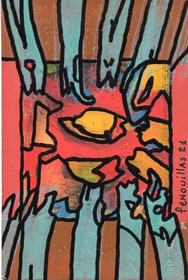 Peinture intitulée "La même question." par Jean-Bernard Fenouillas, Œuvre d'art originale, Acrylique