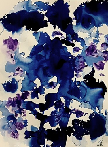 Schilderij getiteld "Experiment 3" door Marianne Huizinga, Origineel Kunstwerk, Acryl