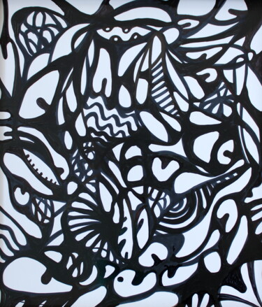 Noir Painting titled "Noir" by Veera Zukova, Original Artwork, Acrylic