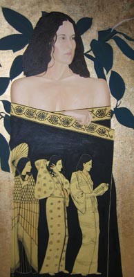 Painting titled "Women of Athena" by Andrei Overweel, Original Artwork, Other