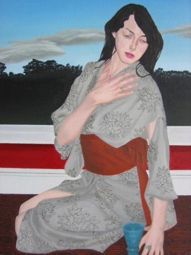 Painting titled "Destiny's Cup" by Andrei Overweel, Original Artwork, Oil