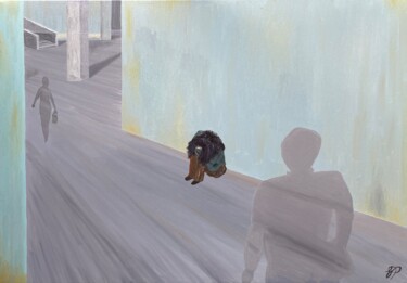 绘画 标题为“Invisibili” 由Gabriele Provana, 原创艺术品, 油