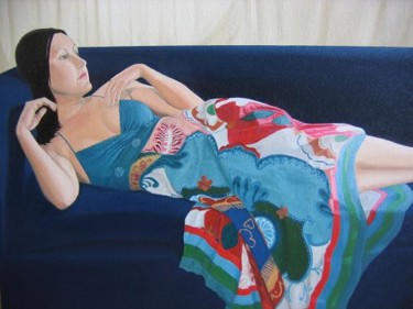 Painting titled "French Dress" by Andrei Overweel, Original Artwork, Oil