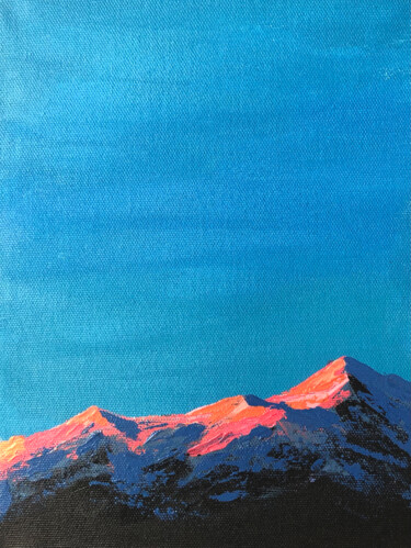 绘画 标题为“Sunset mountains, 4…” 由Lana Krainova, 原创艺术品, 丙烯