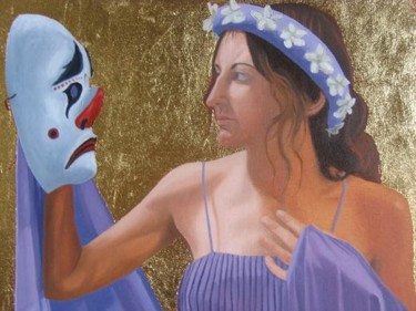 Painting titled "Fate of Troy" by Andrei Overweel, Original Artwork, Oil