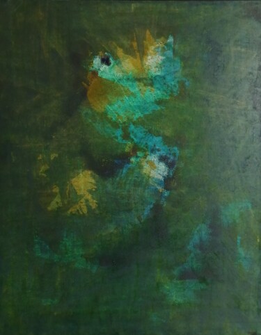 绘画 标题为“NEW GREEN” 由Thierry Menechal (THIME), 原创艺术品, 颜料