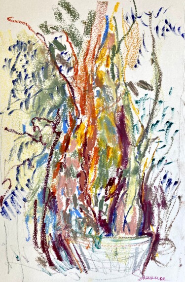 In the garden 绘画 标题为“In the garden” 由Mari Skakun, 原创艺术品, 粉彩