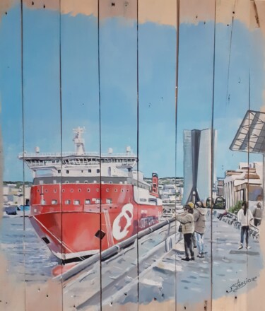 绘画 标题为“depart pour l ile d…” 由Francis Stanzione, 原创艺术品, 丙烯