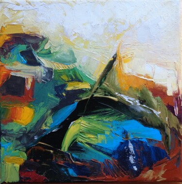 Peinture intitulée "Abstrait 13" par Isabelle Ilic, Œuvre d'art originale, Huile