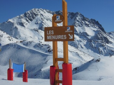 Photography titled "Les Menuires" by Vaïni, Original Artwork, Digital Photography