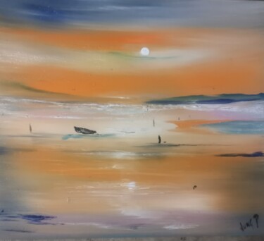 Peinture intitulée "Sending love" par Pascal Jung, Œuvre d'art originale, Huile