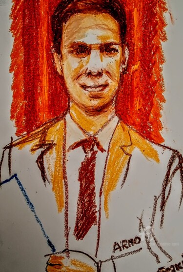 Peinture intitulée "Arno" par Slobodan Spasojevic (Spaki), Œuvre d'art originale, Pastel