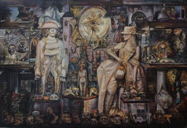 绘画 标题为“Витрина” 由Валерий Семенихин, 原创艺术品, 油