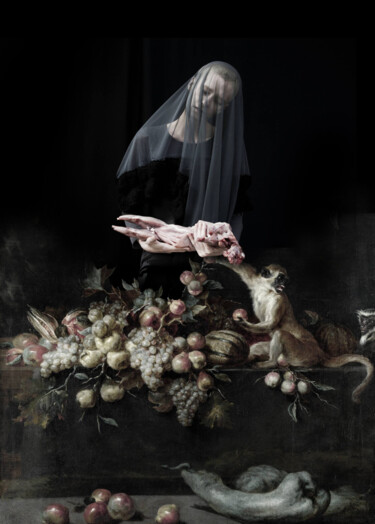 Картина под названием "Still life with a m…" - Igor Skaletsky, Подлинное произведение искусства, Акрил