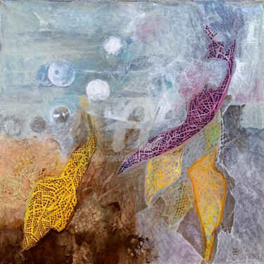 Przestrzeń XV Pintura intitulada "Przestrzeń XV" por Anna Lupa-Suchy, Obras de arte originais, Óleo