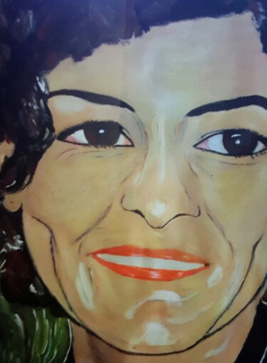 Schilderij getiteld "Audrey TAUTOU" door Jean-Jacques Gastaud, Origineel Kunstwerk, Olie