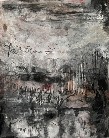 Peinture intitulée "Drūkšiai" par Anne-Michelle Vrillet (Mina), Œuvre d'art originale, Acrylique