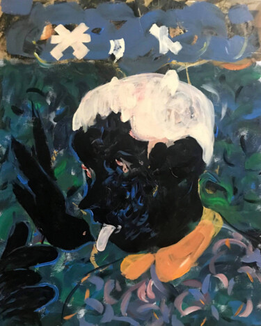 绘画 标题为“Why are these birds…” 由Igor Skaletsky, 原创艺术品, 丙烯