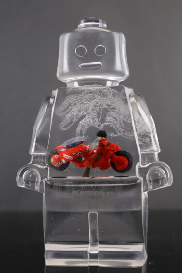 ROBOCLUSION AKIRA Skulptur mit dem Titel "ROBOCLUSION AKIRA" von Vincent Sabatier (VerSus), Original-Kunstwerk, Harz