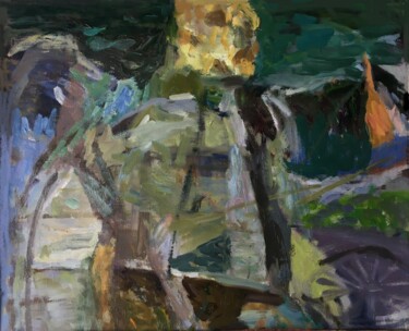 Peinture intitulée "En provenance de la…" par Olga Richir, Œuvre d'art originale, Huile
