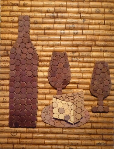 Collages getiteld "La Pause" door Michel Divorne, Origineel Kunstwerk, Collages