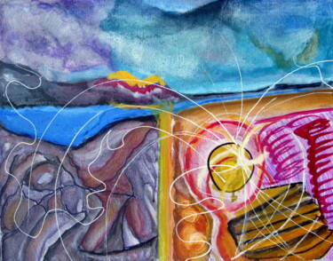 Peinture intitulée "BELLEVUE 2" par Juan Luis Gandulfo, Œuvre d'art originale, Acrylique Monté sur Châssis en bois
