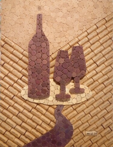 Collages getiteld "Le Plateau" door Michel Divorne, Origineel Kunstwerk, Collages