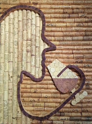 Collages titled "Silhouette" by Michel Divorne, Original Artwork, Collages