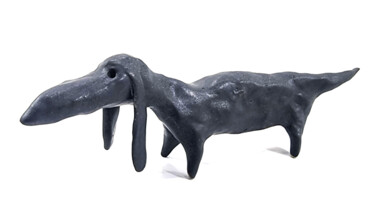 雕塑 标题为“DACHSHUND XLI” 由Aare Freimann, 原创艺术品, 陶瓷