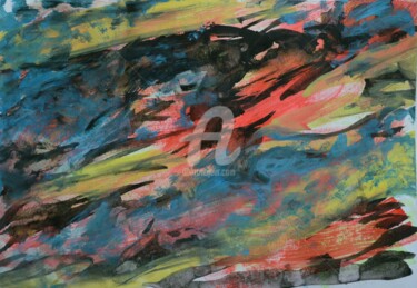 Peinture intitulée "Etait ce le feu ?" par Renaud Klumpp, Œuvre d'art originale, Acrylique