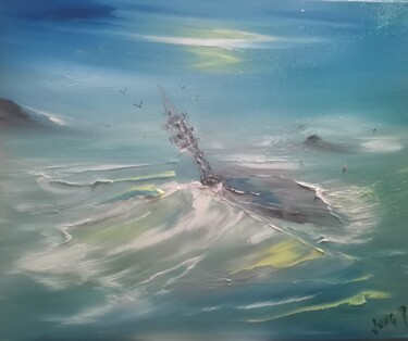 Peinture intitulée "Tempête #22" par Pascal Jung, Œuvre d'art originale, Huile