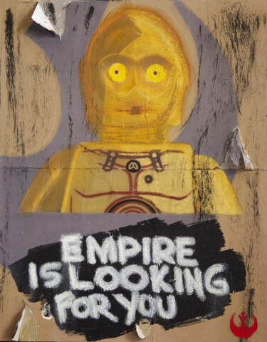 Pittura intitolato "Star Wars - il chia…" da Ilguada, Opera d'arte originale, Acrilico