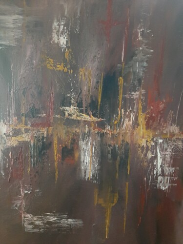 Peinture intitulée "Sous TERRE" par Patrice Poidevin, Œuvre d'art originale, Huile