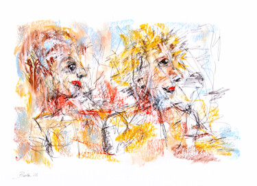 Dessin intitulée "there's much to see" par Babett Landsberger, Œuvre d'art originale, Encre